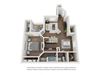 1 Bedroom 1 Bathroom 3D Floor Plan B 1 Bedroom 1 Bathroom 3D Floor Plan B